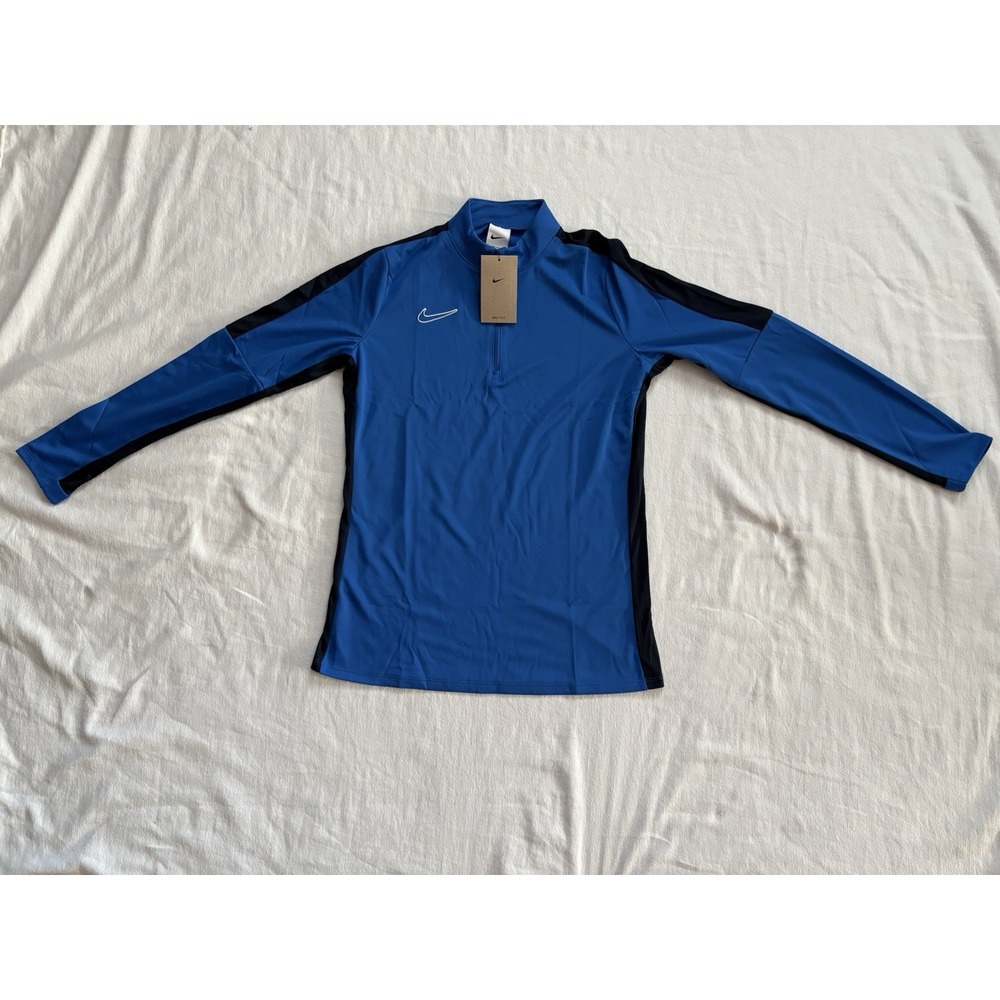 Nike Dri-FIT 1/4 Zip Pullover Women's M Blue Jacket Academy 23 Drill Top DR1354